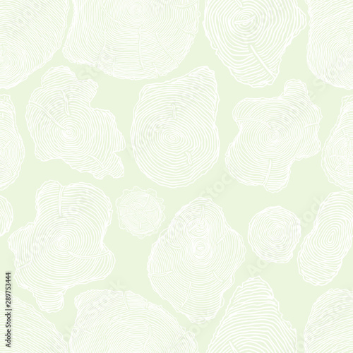 Seamless subtle gray tree trunks circles natural pattern vector