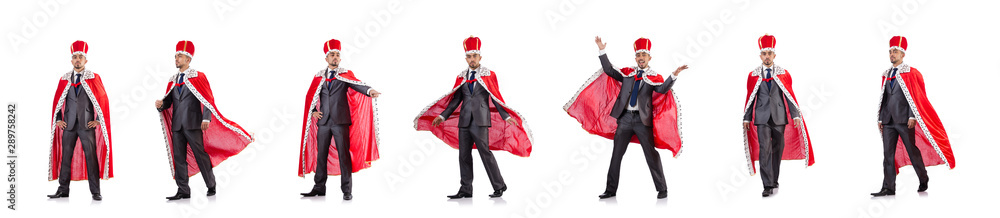 King businessman isolated on the white King businessman isolated on the white