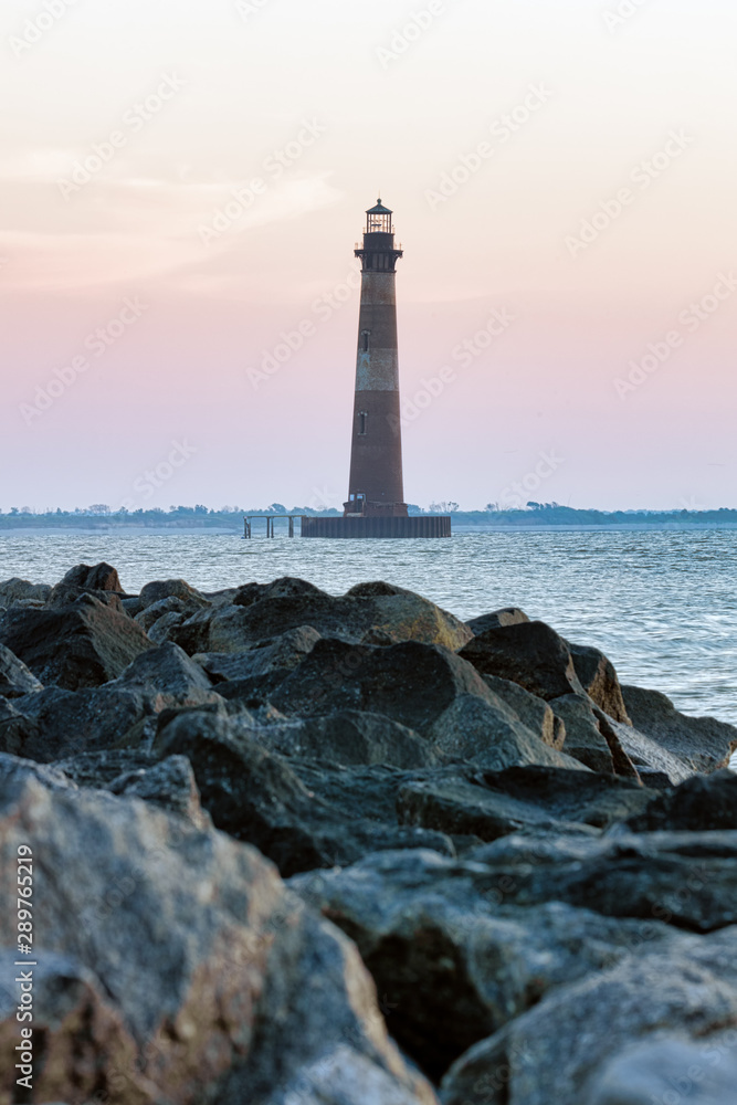 Morris Island lighthouse in Charleston, South Carolina