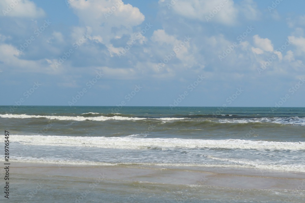 Beautiful ocean view at Atlantic coast of North Florida 