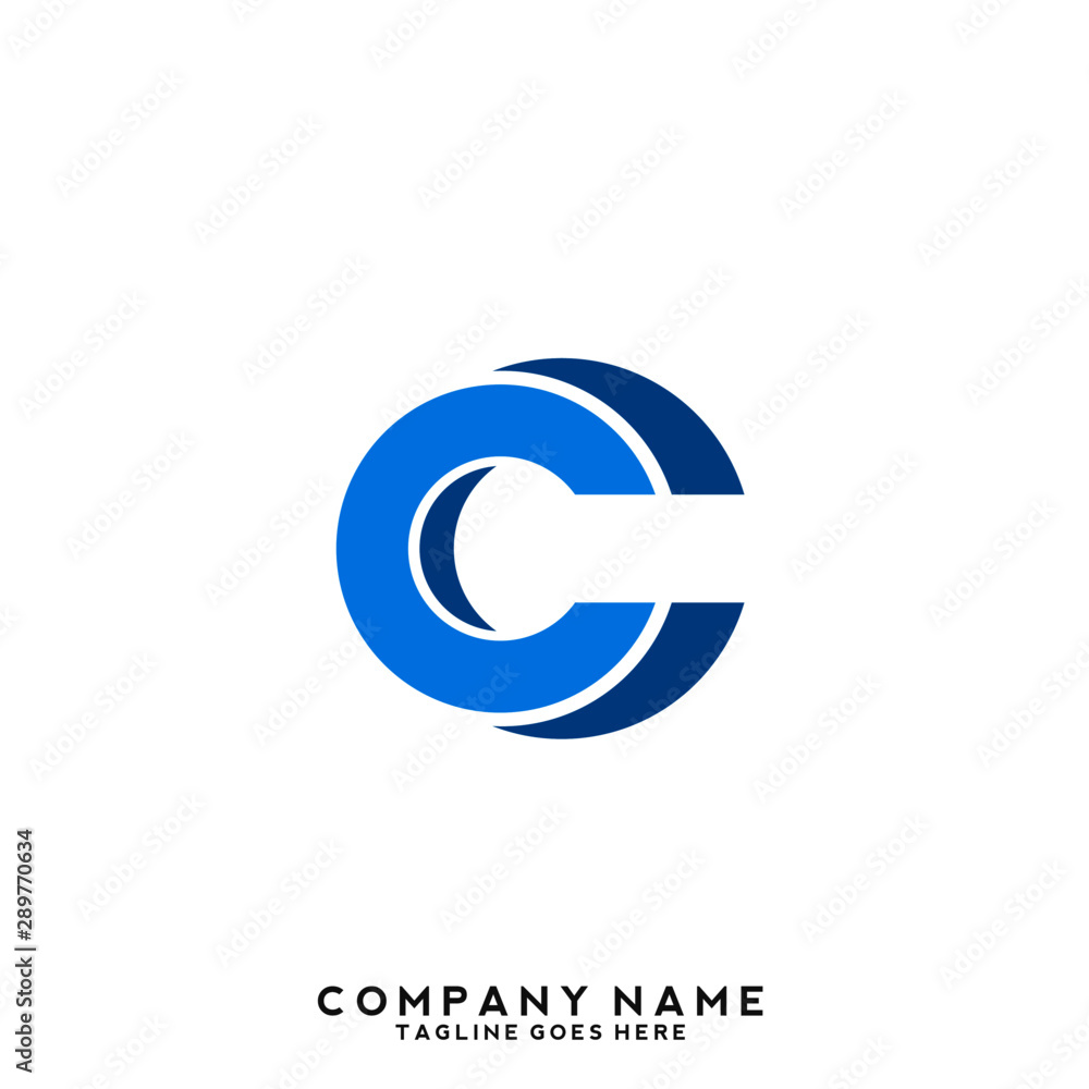C initial letter, modern logo design template C initial letter, modern logo design template