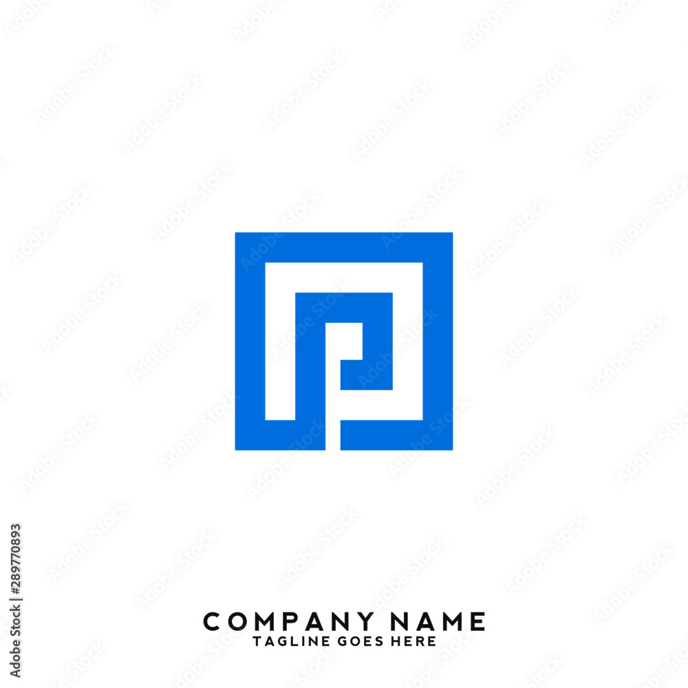 P initial letter, modern logo design template P initial letter, modern logo design template