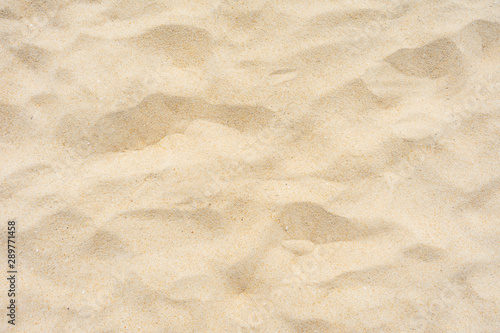 Beautiful beach sand texture full frame shot of background.