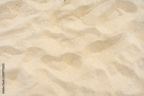 Beautiful beach sand texture full frame shot of background.