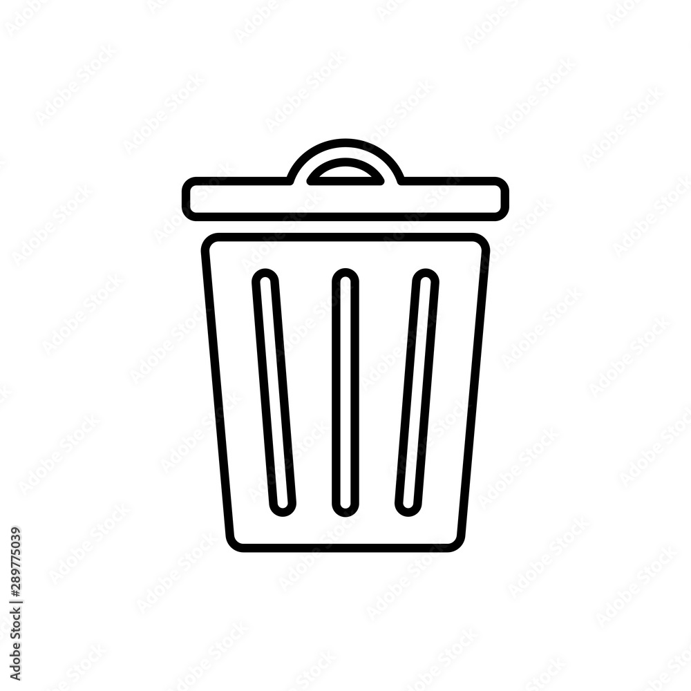Trash can, resycle, clean symbol icon vector EPS 10 illustration Trash can, resycle, clean symbol icon vector EPS 10 illustration