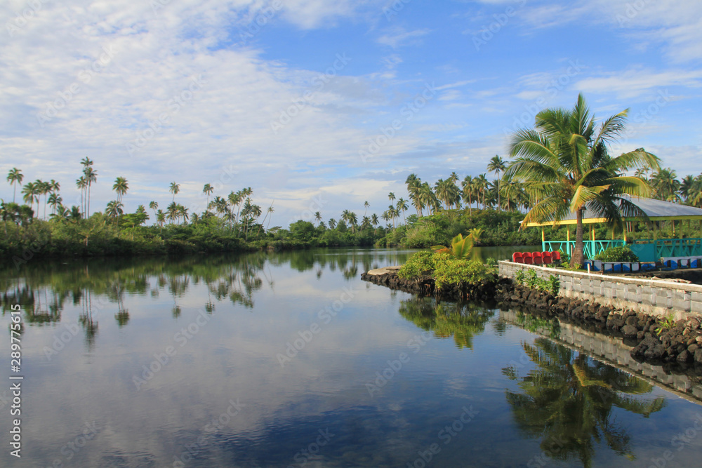 Swimming with Turtles is located in the village of Sato'alepai. It is one of the most common sites visited by tourists in Savaii.