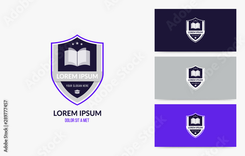 University and college school logo, education logotpe concept, business brand identity