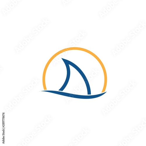 sail boat logo template, design concept vector
