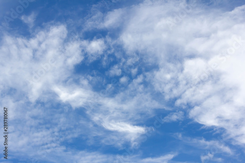 blue sky with white cloud