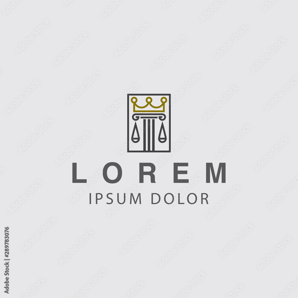 icon logo minimalist with pillar concept icon logo minimalist with pillar concept
