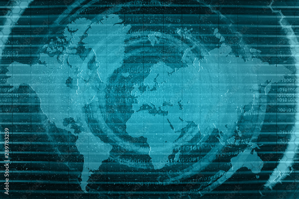 abstract background with globe and world map abstract background with globe and world map