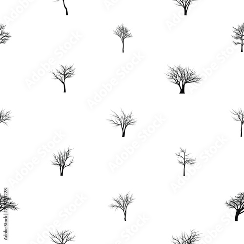 tree seamless pattern background icon. © waranon jankerd