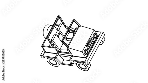 coloring page of vehicle