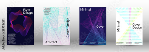 Cover design template set 