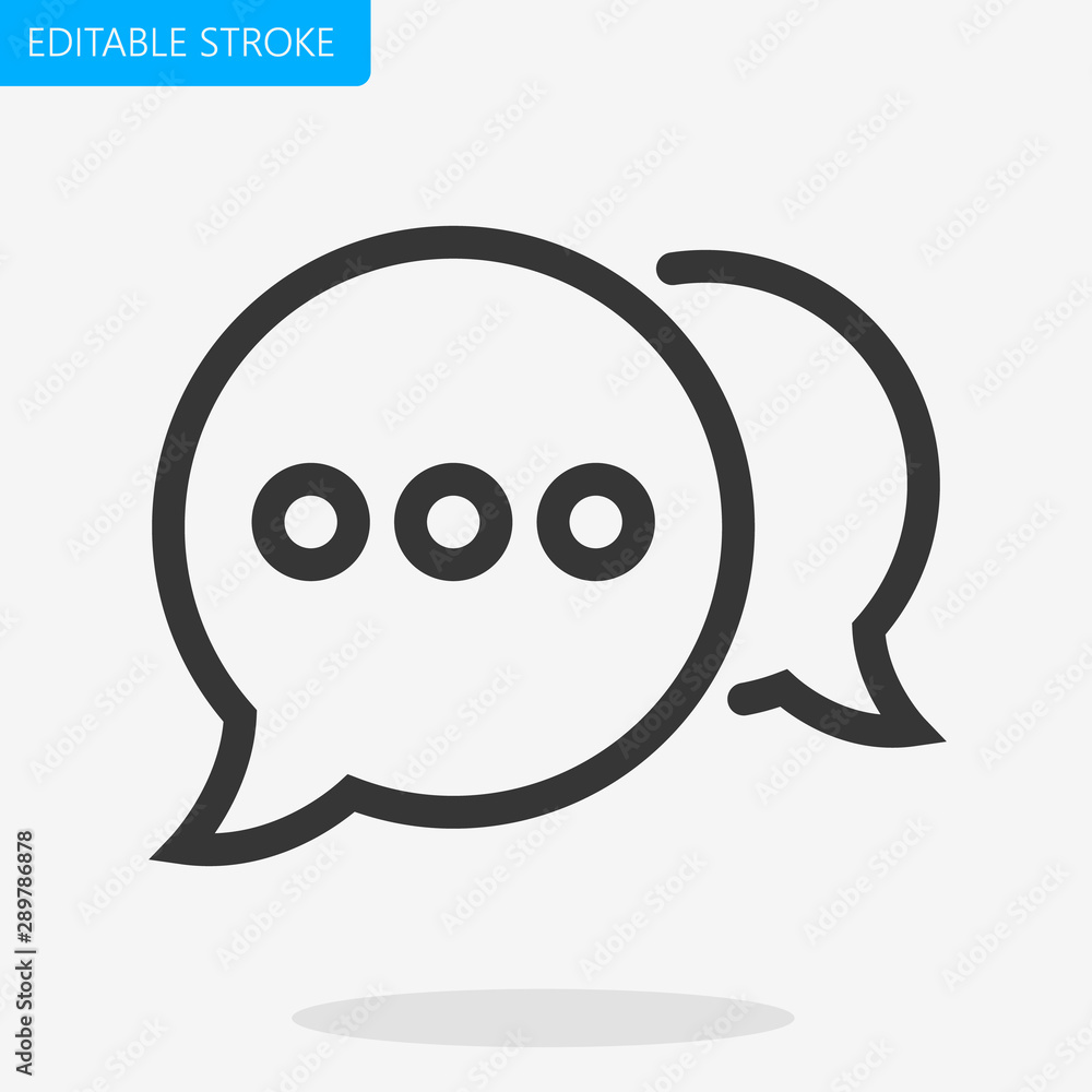 Bubble Chat Talk Message Icon Pixel Perfect Editable Stroke Vector Bubble Chat Talk Message Icon Pixel Perfect Editable Stroke Vector