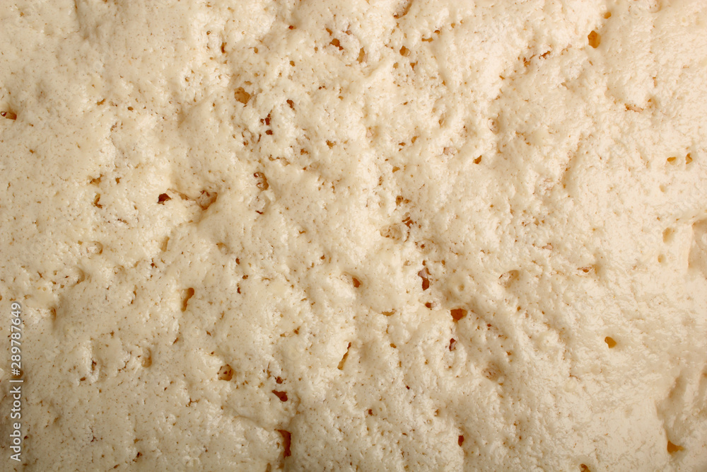 Texture of yeasted dough