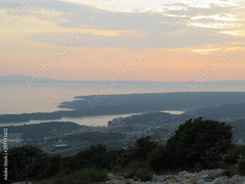 sunset over sea Rab croatia
