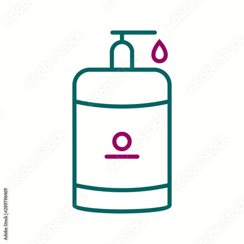 Beautiful handwash vector line icon