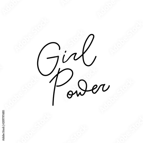 Girl Power shirt quote lettering