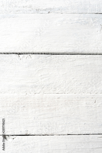 White old wooden background. Top view