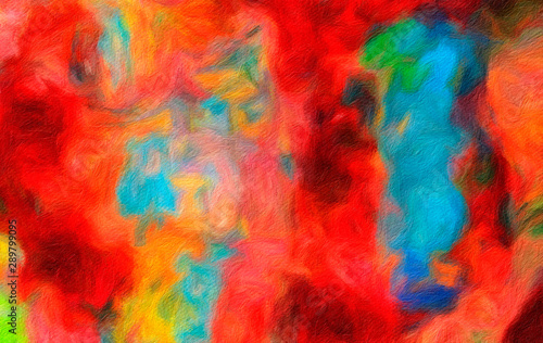 Abstract art background. Oil painting on canvas. Color texture. Fragment of artwork. Spots of oil paint. Brushstrokes of paint. Modern art. Contemporary art. Colorful canvas.