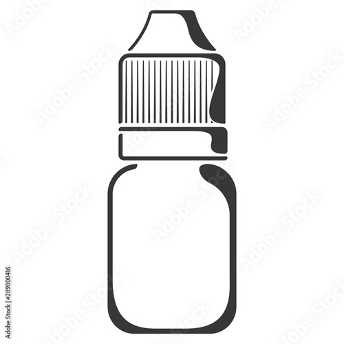 Icon of plastic 10ml bottle with dropper