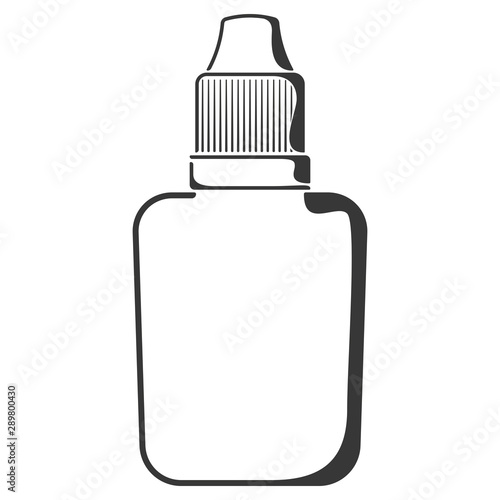 Icon of plastic 30ml bottle with dropper