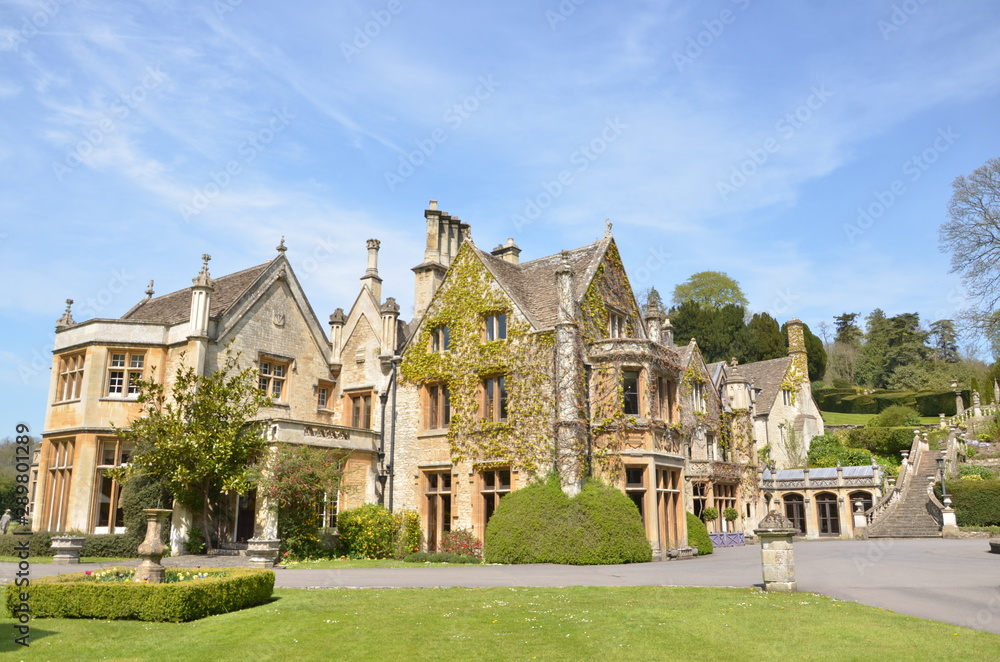 A medieval mansion house  in Castle Combe, England