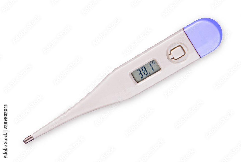 Medical digital thermometer in hand Medical digital thermometer in hand