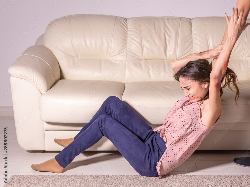 domestic violence, alcoholic and abuse concept - drunk man abusing his wife domestic violence, alcoholic and abuse concept - drunk man abusing his wife