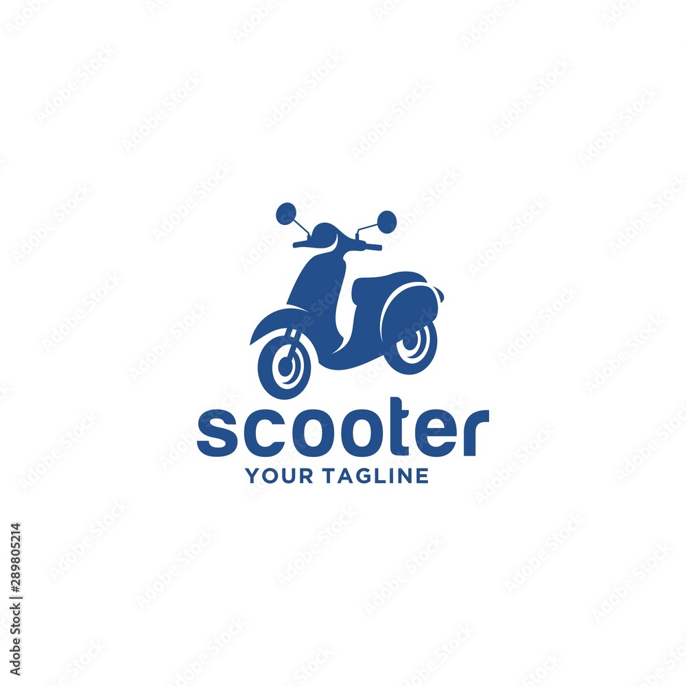 Scooter Logo Design Stock Vector Scooter Logo Design Stock Vector
