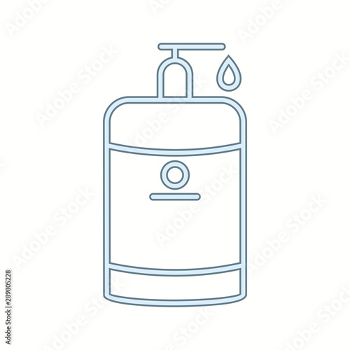 Beautiful handwash vector line icon