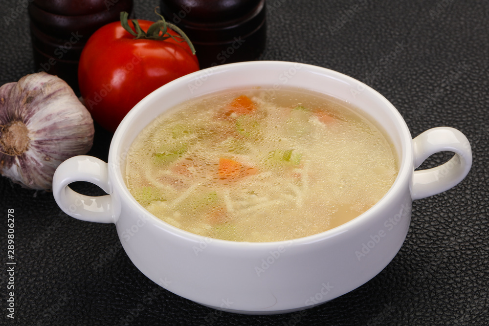 Chicken soup with noodles Chicken soup with noodles