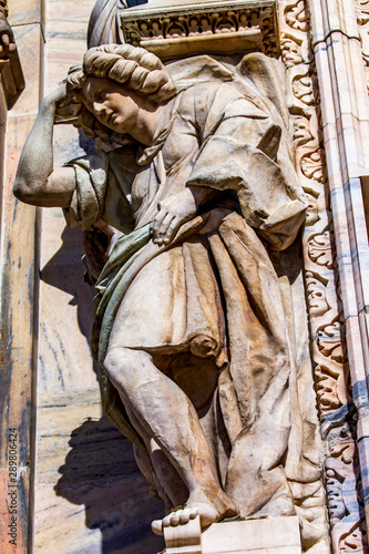 Detail from facade of the M...