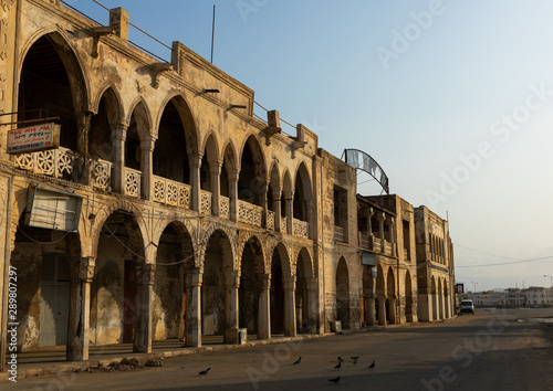 Old ottoman architecture building, Northern Red Sea, Massawa, Eritrea photo