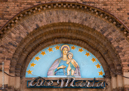 virgin mary on st joseph cathedral, Central region, Asmara, Eritrea