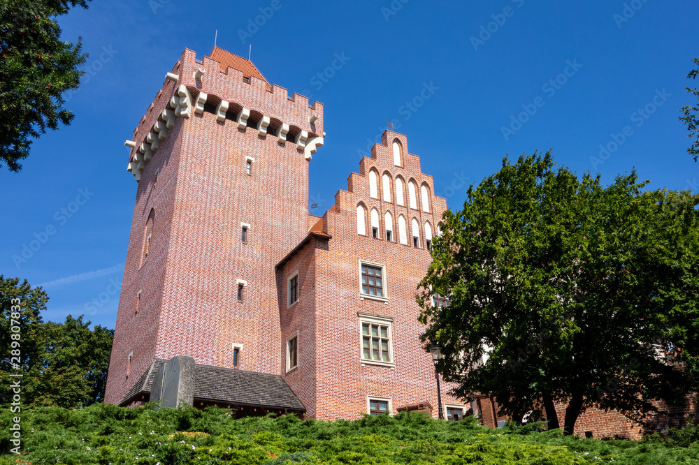 The brick building of the Royal Castle in Poznan The brick building of the Royal Castle in Poznan