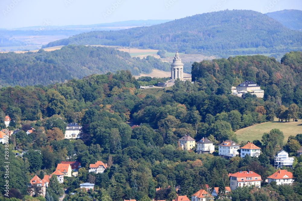 View over Eisenach, Thuringia, Germany