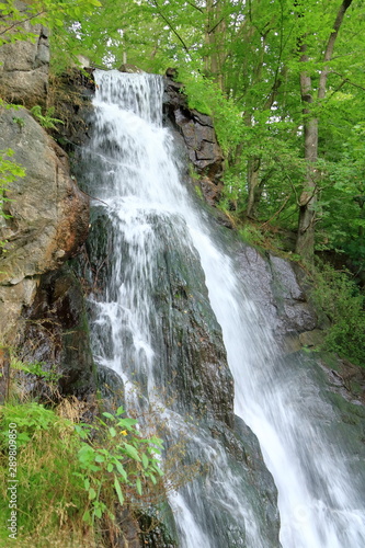 Trusetal waterfall in Thuringia, Germany