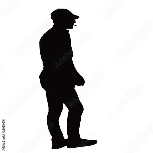 a man body silhouette vector