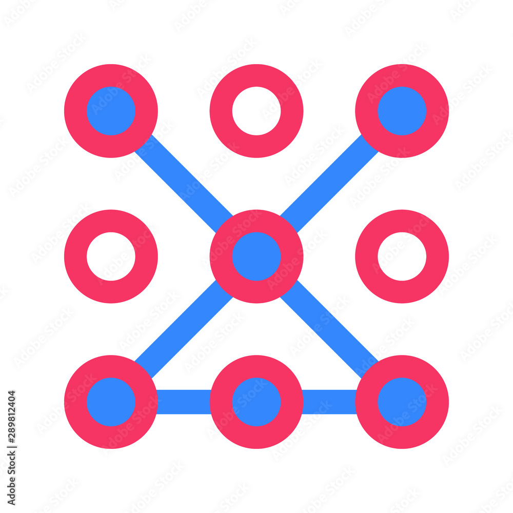 Pattern Lock, password, Mobile Security Icon Pattern Lock, password, Mobile Security Icon