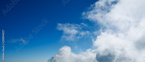 blue sky cloud panorama, beautiful nature of the earth.