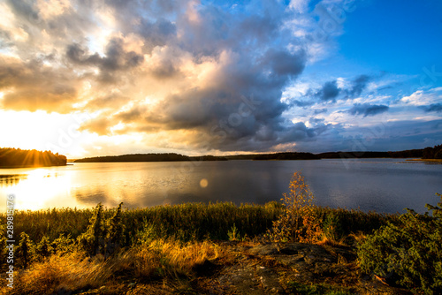 Sunset at the sea Sweden