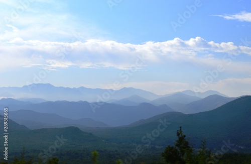 landscape of mountains in the distance