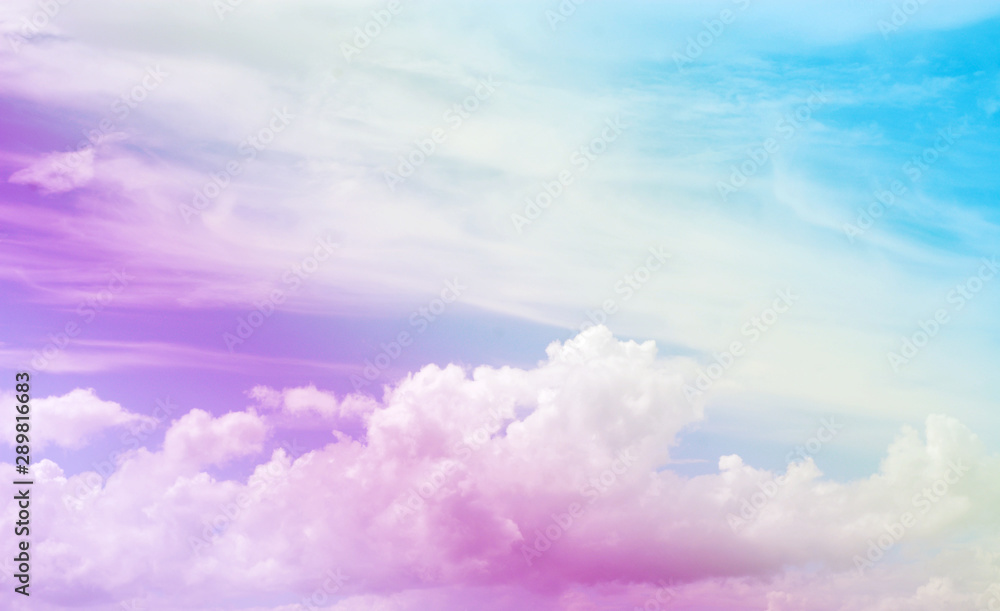 Pink sky and blue and orange sky background