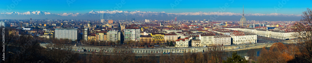 Panorama of Turin, Italy