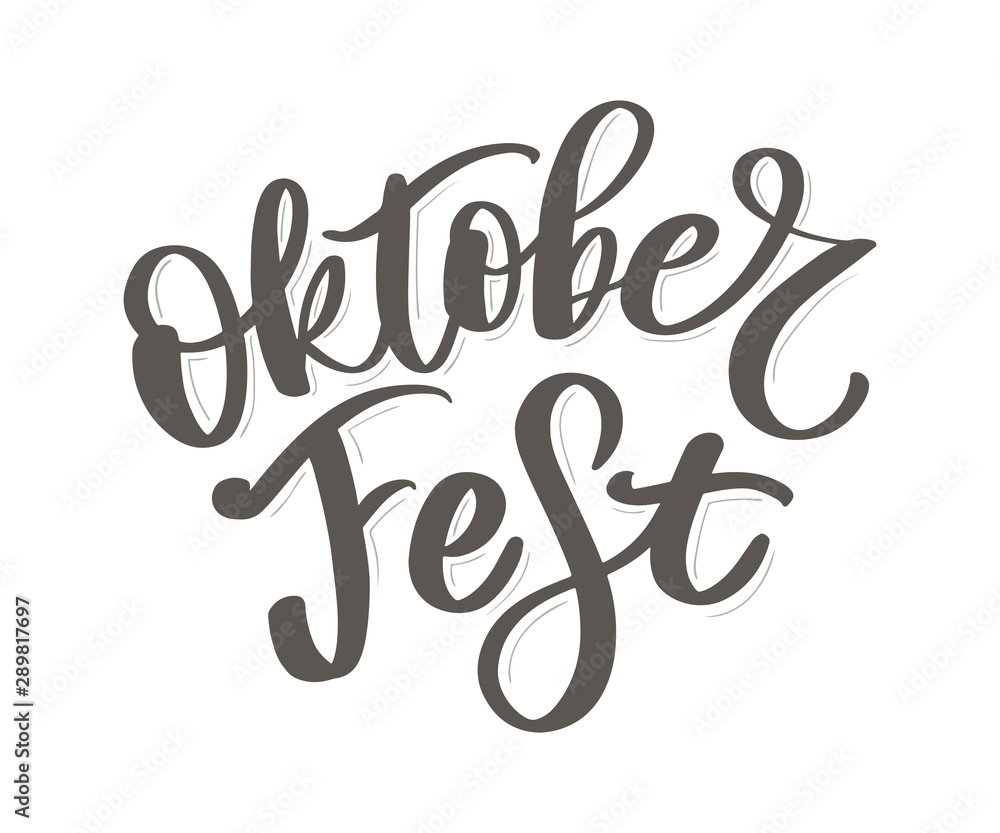 Oktoberfest handwritten lettering. Oktoberfest typography vector design for greeting cards and poster. Beer Festival vector banner. Design template celebration. Vector illustration. Oktoberfest handwritten lettering. Oktoberfest typography vector design for greeting cards and poster. Beer Festival vector banner. Design template celebration. Vector illustration.