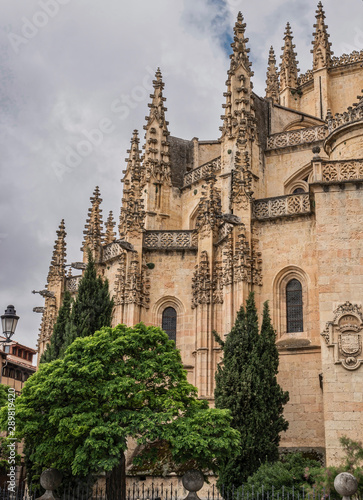 Cathedral of Segovia, built at the end of the XVIth century,  Segovia, Spain
