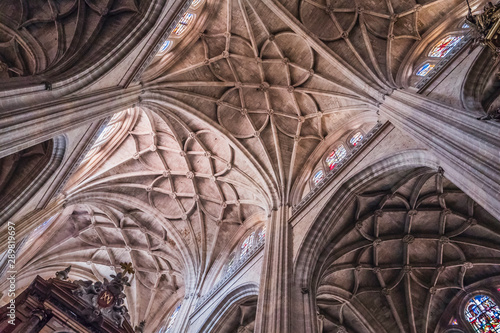 The crossing of naves of Cathedral Nuestra Senora de la Asuncion y de San Frutos de Segovia, take in Segovia, Spain