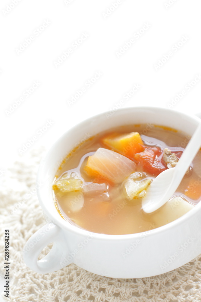 homemade Italian minestrone soup homemade Italian minestrone soup